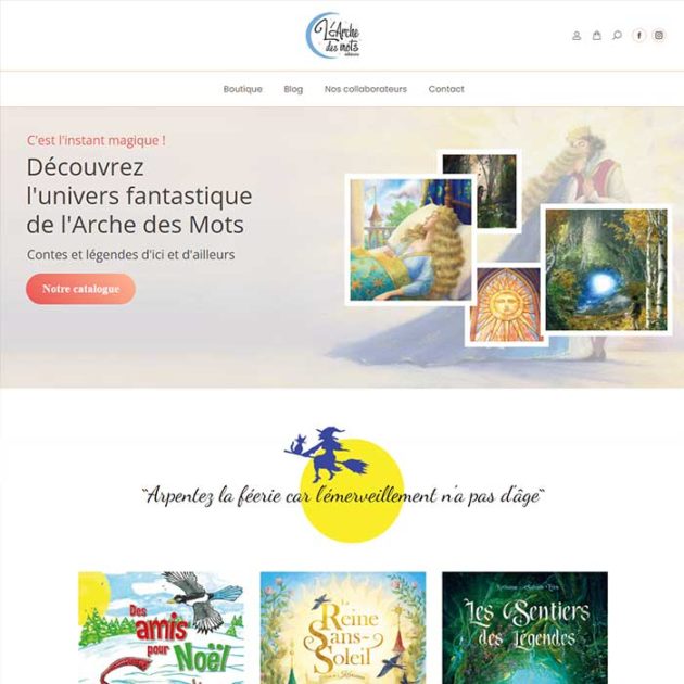 Création du site archedesmots-editions.com Orthez